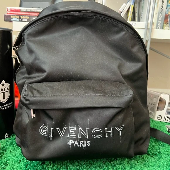 Givenchy | Bags | Givenchy Paris Logo Black Backpack | Poshmark display picture 3